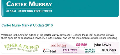 Carter Murray Recruitment Email Marketing