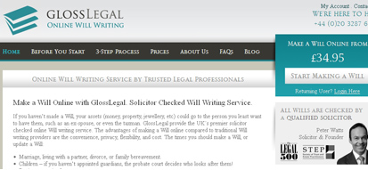 GlossLegal Make a Will Online